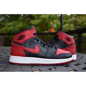 Nike Air Jordan 1 Retro High OG BG 'Bred' 2013  575441-023  Youth Size 4Y